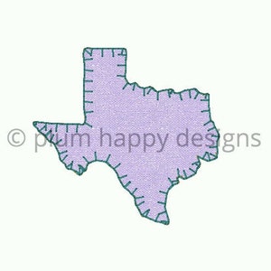 Texas vintage applique blanket stitch Houston Dallas Austin Lone Star State Cowboys embroidery design 4 sizes 2 inch 3 inch 3.5 inch 4 inch