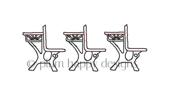 Old Fashioned Old Timey School Desk Vintage Bean Stitch Etsy