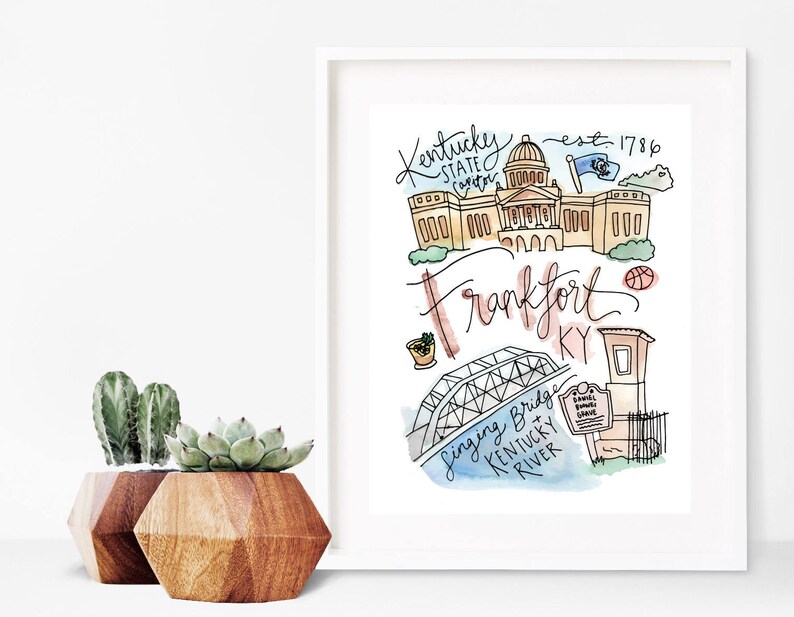 Frankfort KY Print Etsy
