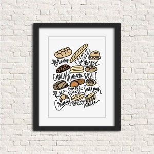 Breads Bread Lover Carb Print