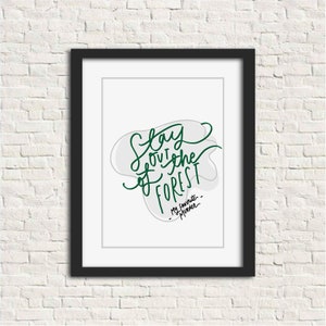 Stay Out of the Forest MFM Digital Download Art Print PRINTABLE
