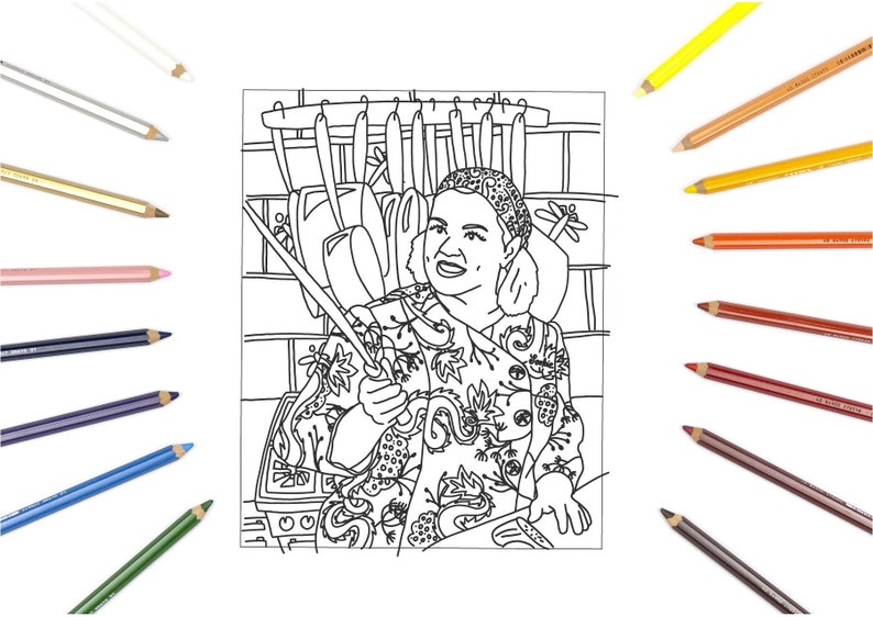 Download Sookie Gilmore Girls Quarantine Coloring Page Print at Home | Etsy