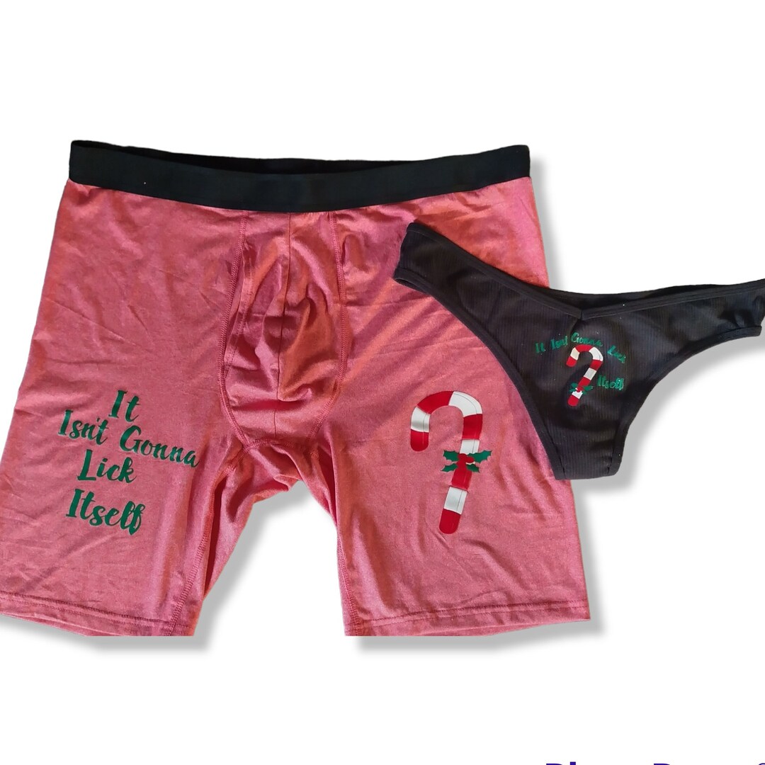 Couples Christmas Underwear, Matching Couples Underwear, His and Hers
