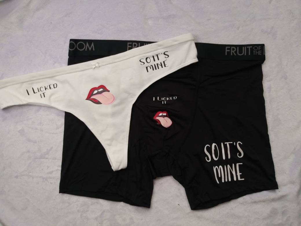 Holding Hands Underpants for Couples Underwear Matching Set Funny