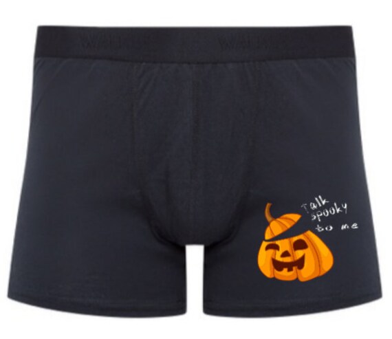 Men s Halloween Boxer Briefs Pumpkin Boxers Funny Men s Boxer Briefs Halloween Boxer Briefs Halloween Underwear for Men Spooky Underwear