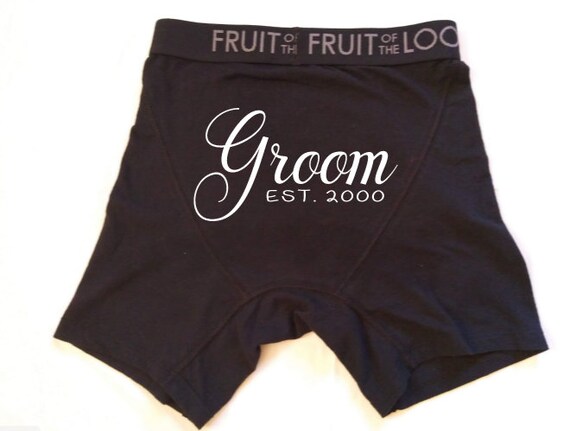 Boxer Briefs de Novio Ropa Interior para el Novio Ropa Interior del D a de la Boda Calzoncillos Boxer Sexys Ropa Interior de Hombres Calzoncillos