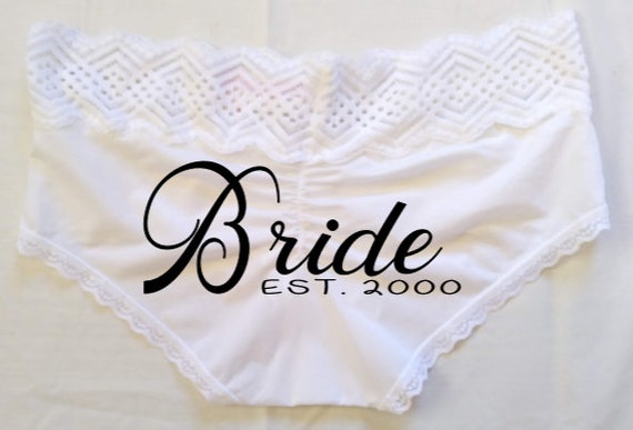 Bride Panties, Wedding Underwear for Her, Sexy Panties for the Bride, Personalized  Underwear, Bacherlorette Party Panties, Wedding Gift 
