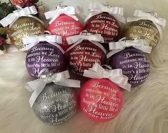 Personalized Handmade Christmas Ornament, Memorial Gift, Memorial Ornament for Mom, Custom Memorial  Ornament for Husband