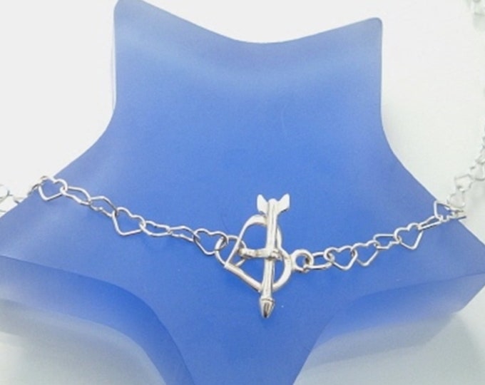Sterling Silver heart necklace choker small tiny heart chain necklace dainty silver heart necklace jewellery gift for girl mum