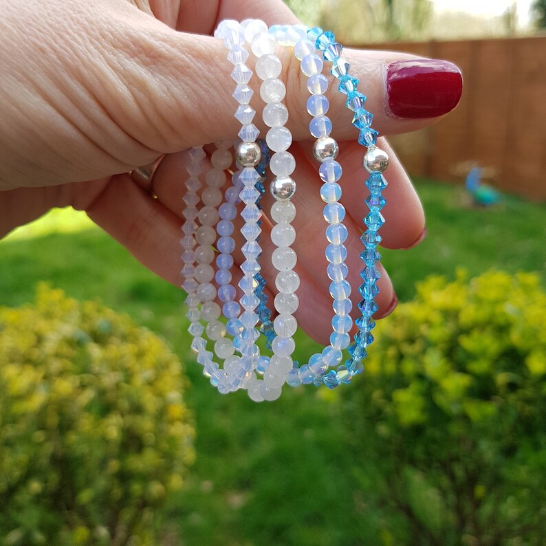 moonstone stretch bracelet
