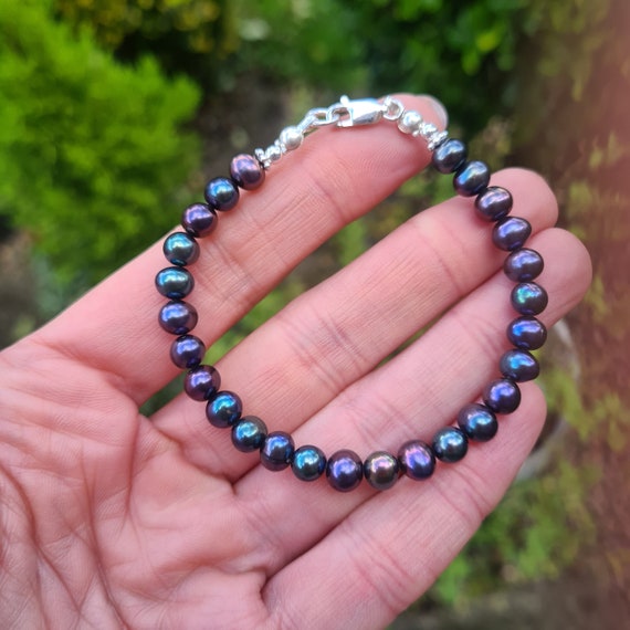 【BLACKPURPLE】Little Ball Freshwater Pearl Bracelet BLACKPURPLE】Little Ball Freshwater Pearl Bracelet 8.5-9.0