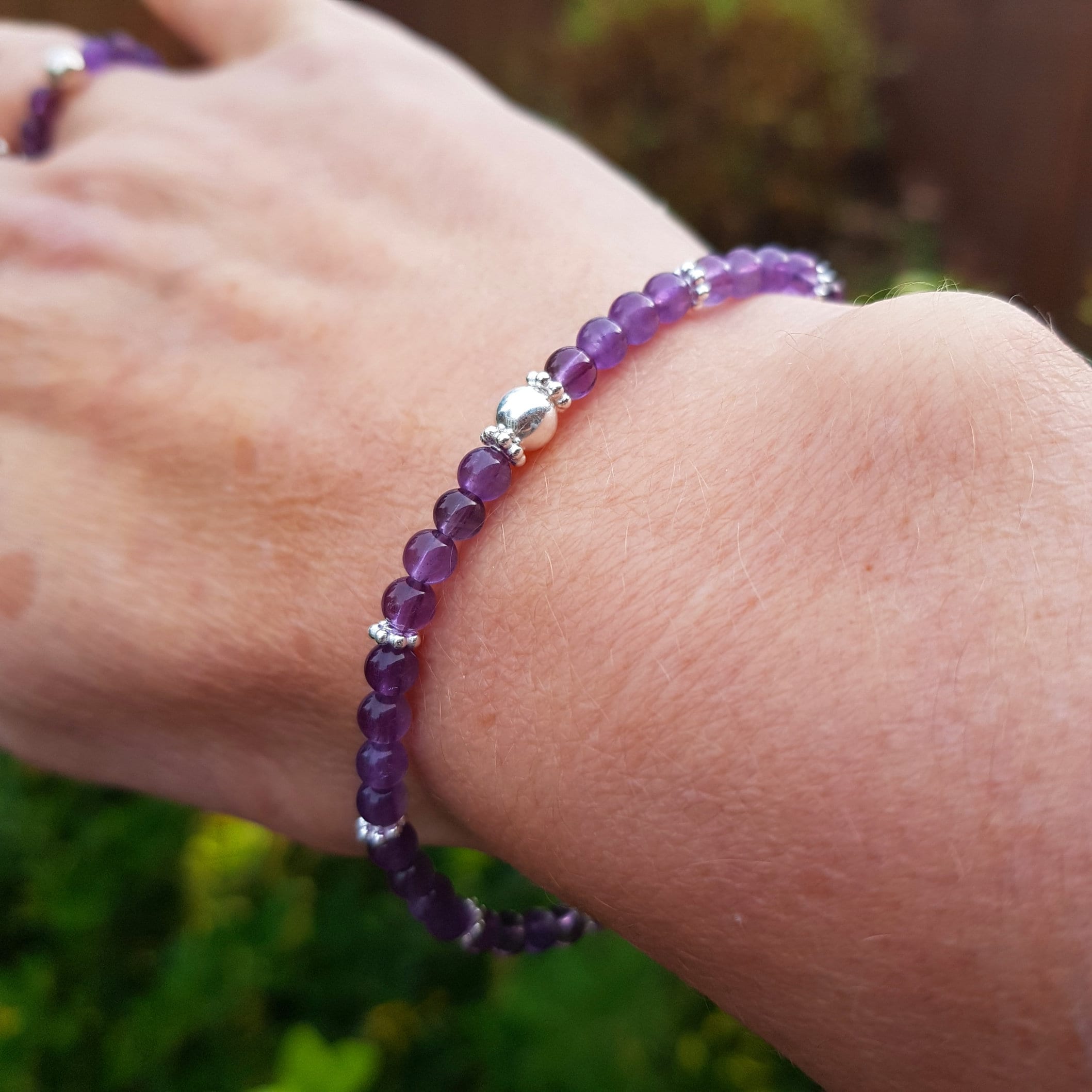 Bracelet, 6mm ~ Amethyst, Clear Quartz, & Rose Quartz ~ Dreaming Goddess