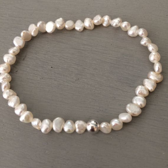 Amazon.com: Black and White Freshwater Pearl Bracelet : Handmade Products