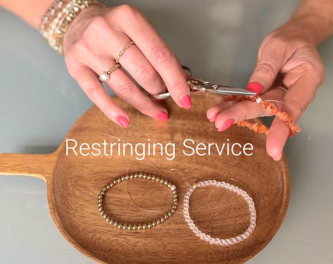 Bracelet Repair Service - Stretch Bracelets Restring or resize - clasp replacement - OTHER Restringing and Jewellery repairs CUSTOM Service