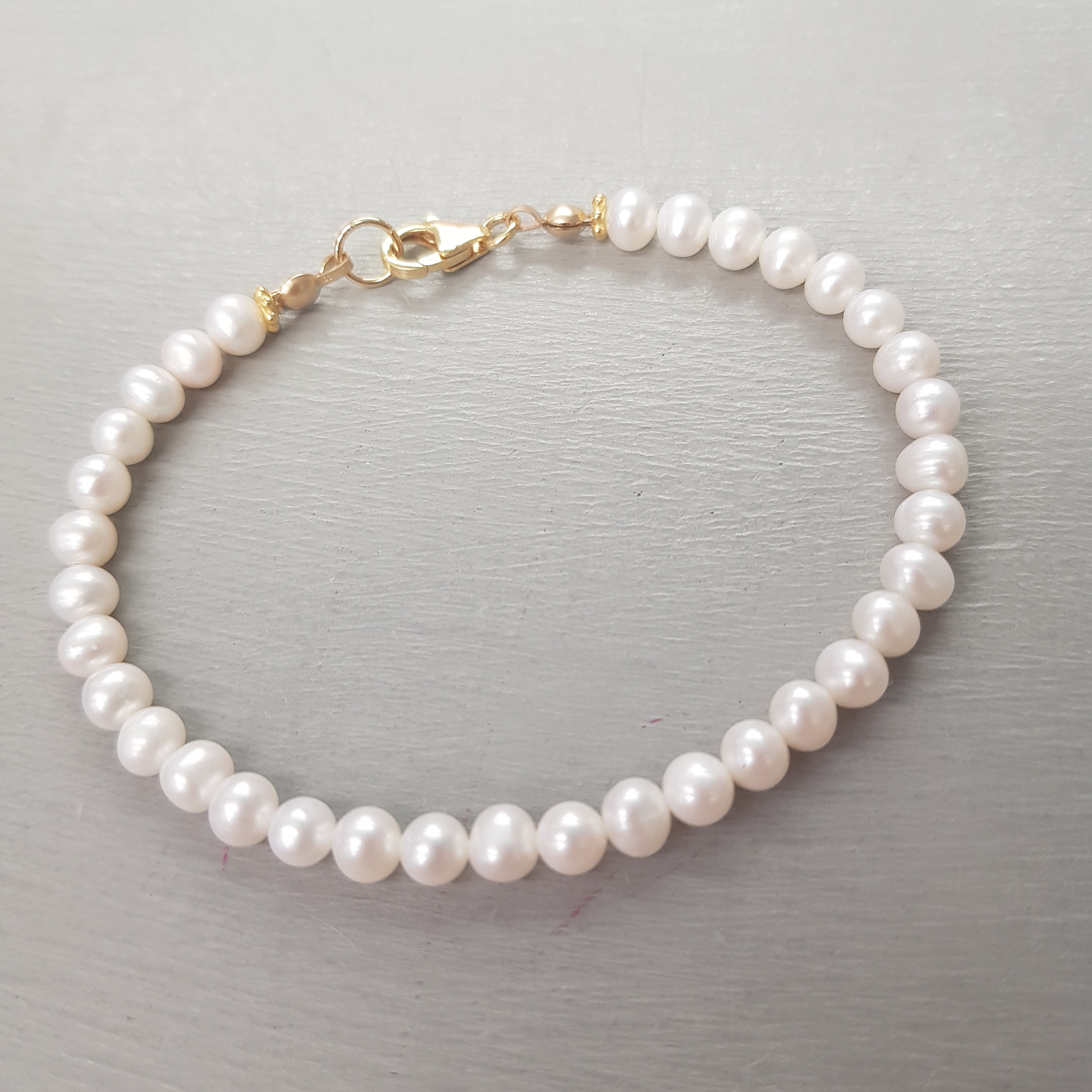 Buy Real Freshwater Pearl Bracelet,5mm Pearl With 14k Gold-filled  Bead,wedding Bracelet, Bridesmaid Gift,delicate Minimalist Style Bracelet  Online in India - Etsy