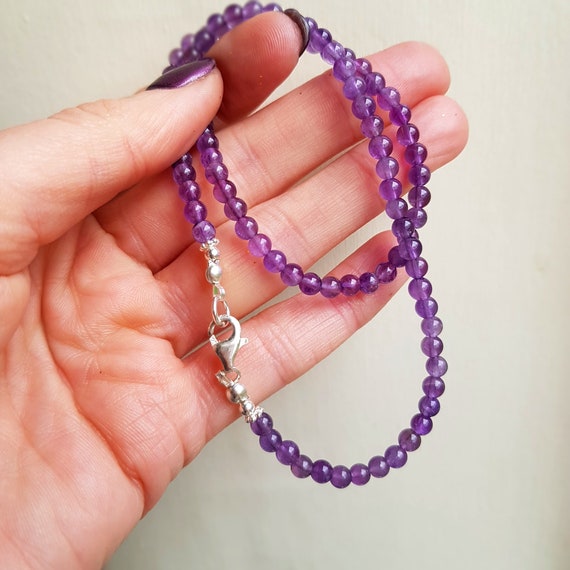 Charm collier avec pendentif en argent sterling avec pierres précieuses Blue John (25 mm) - Bijoux en fluorite apaisante - France