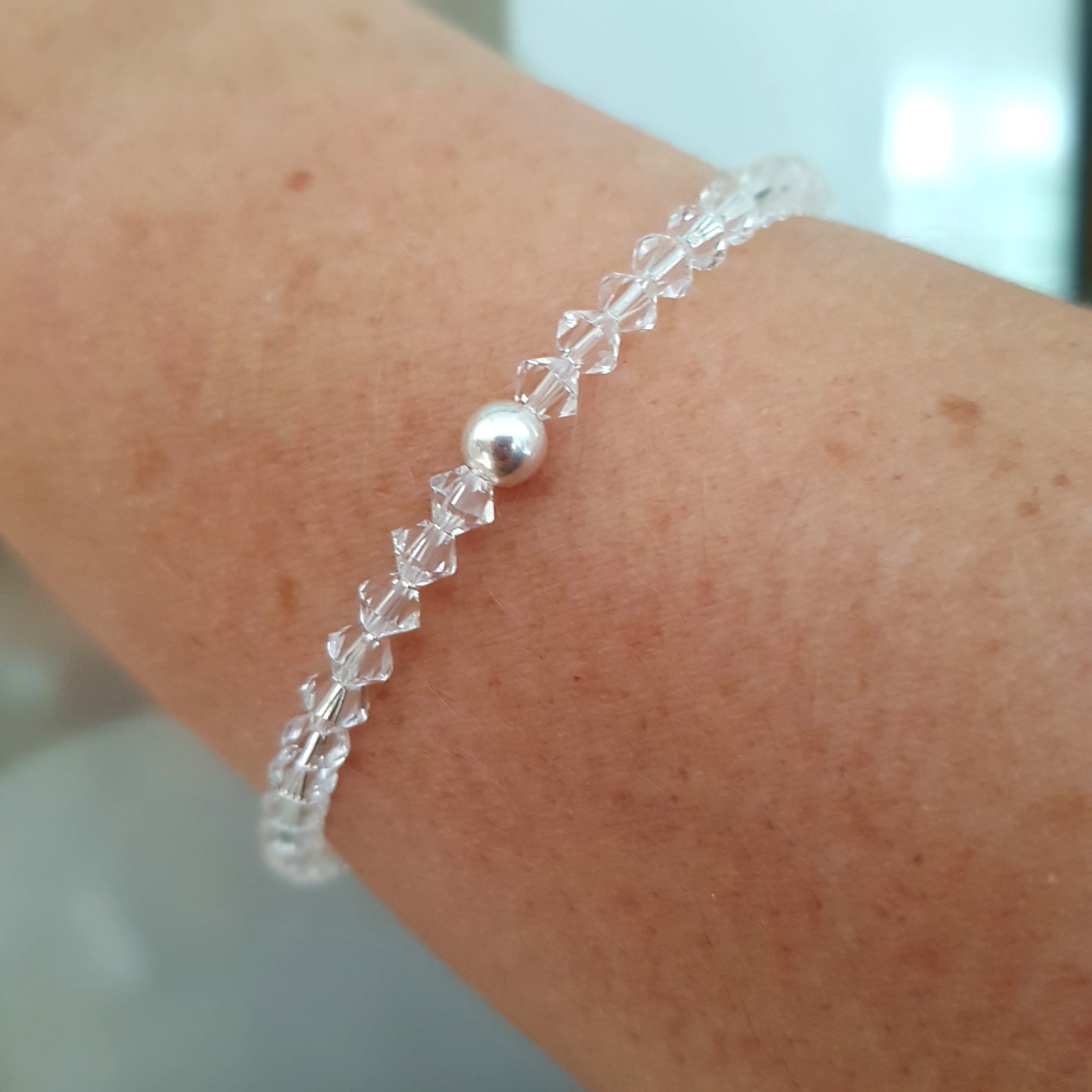 Sterling Silver Beads to Make Bracelets Available at Crystal Findings