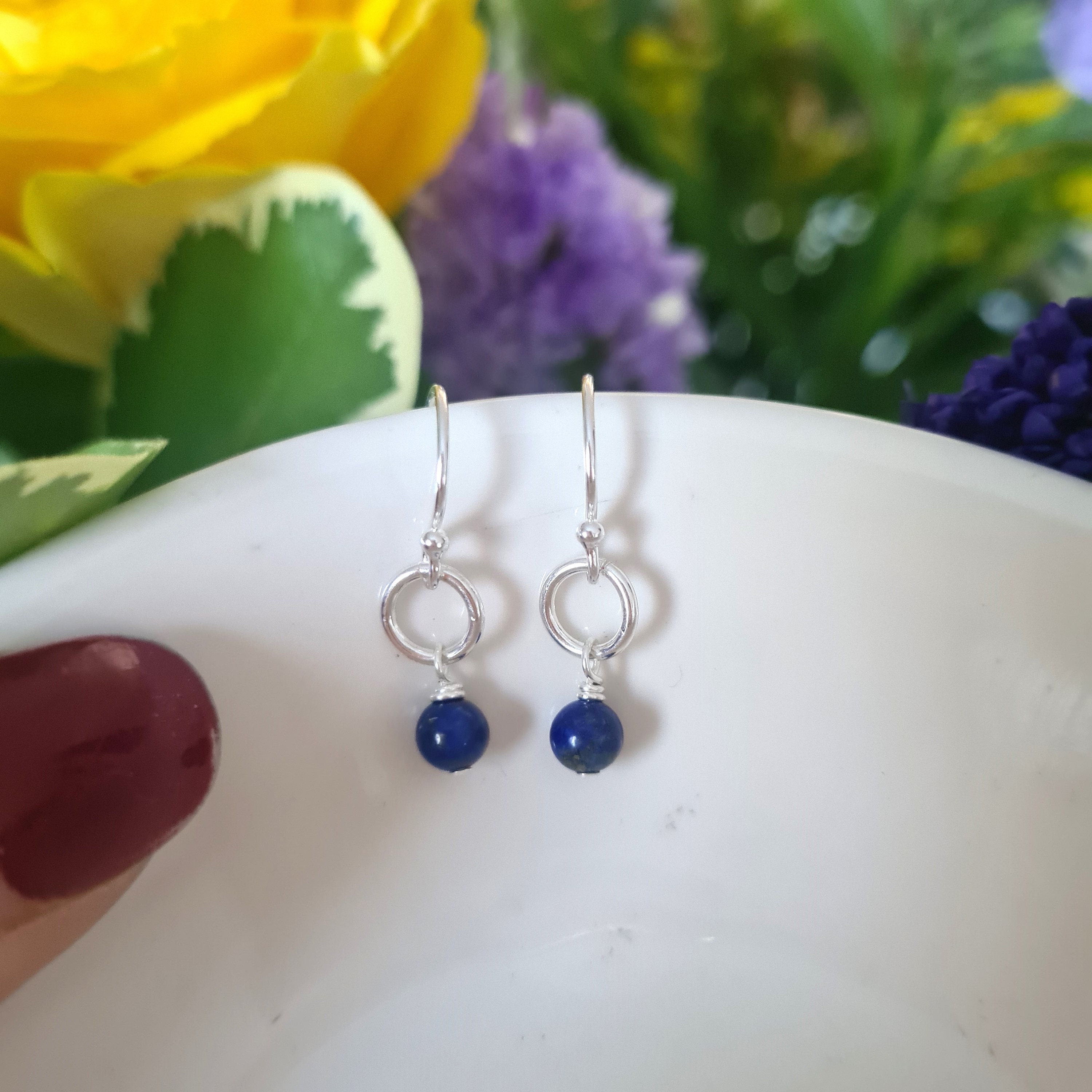 Lapis & 14K Gold Over Sterling Teardrop Earrings - Casual, Comfortable &  Colorful Women's Clothing