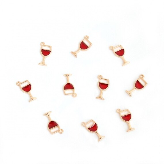 Small Wine Glass Charms 50 Pieces Perfect for Wine Ring Charms