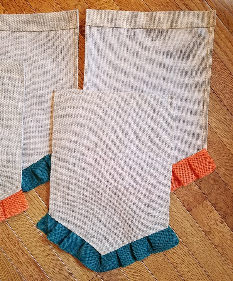 Bulk Garden Flag Blanks 10 DIY Yard Flags 3 Ruffle Options Etsy
