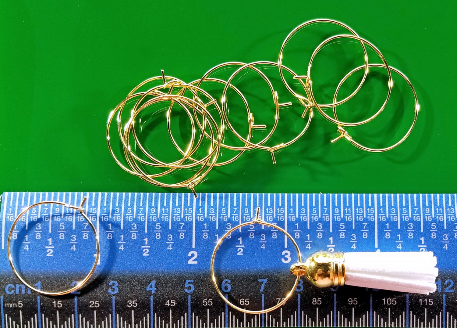 Wine Rings 25mm Gold Wine Charm Ring 25 50 or 100 Gold Etsy