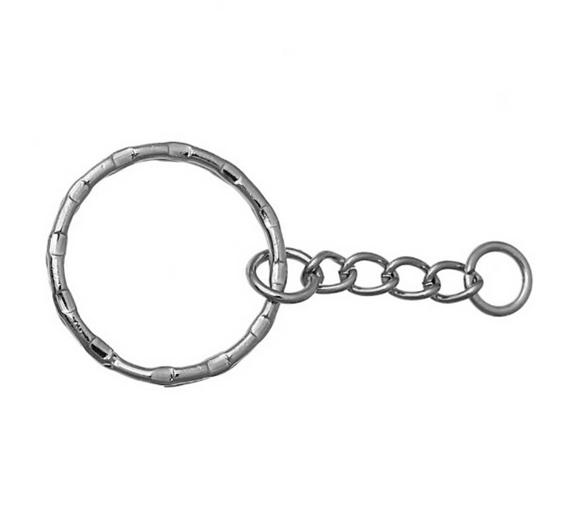 Key Chain Rings Silver Key Chains 12 25 or 50 Pcs Key Etsy