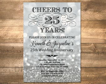 anniversary invites etsy