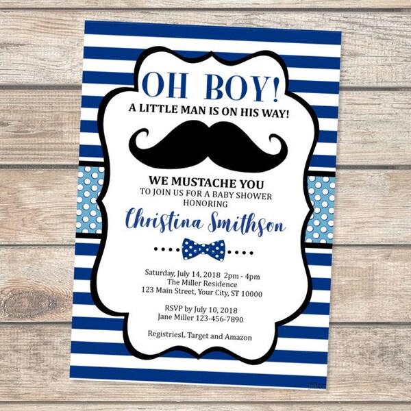 Mustache and Bow Tie - Etsy