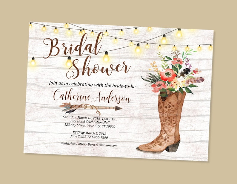 cowgirl bridal shower