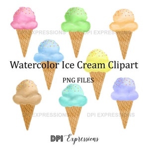 Eis Clipart, von Hand bemalt Aquarell Eis Zapfen, Aquarell Eis ClipArt, Digital druckbare INSTANT DOWNLOAD
