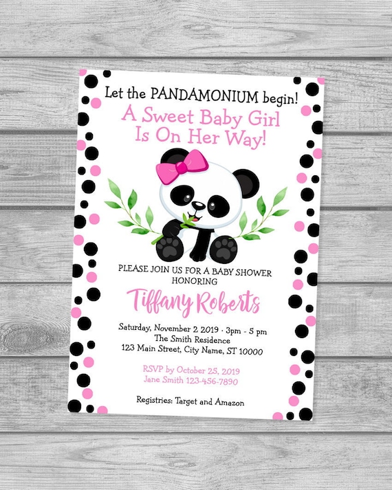 baby girl baby shower invitations