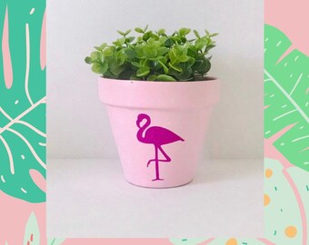 Flamingo Planter Design. Florida interior planter. Lets go pink.