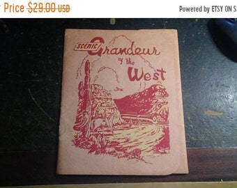 Flash 50% off sale Vintage 1943 Southern Pacific Lines Scenic Grandeur of the West Booklet