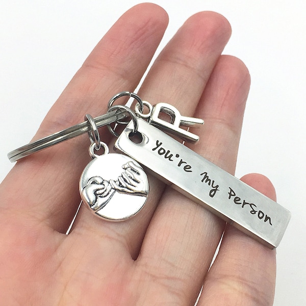 you are my person keychain,pinky promise keychain,my person keychain,you're my person keychain,grey's anatomy,greys anatomy,youre my person