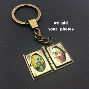 Book Locket With Photo,Photo Locket Keychain,Locket Keychain With Photo,Locket Keychain,Book Lover Keychain,Booklover Gift,Book Lover Gift