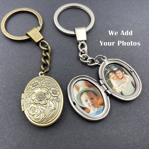 Personalized Locket Keychain,Locket Keychain With Photo,Locket Keychain,Locket With Photo,Personalized Locket With Photo,Oval Locket