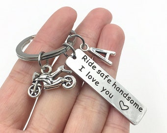 Ride Safe Keychain,biker Gift,ride Safe Motorcycle Keychain,ride