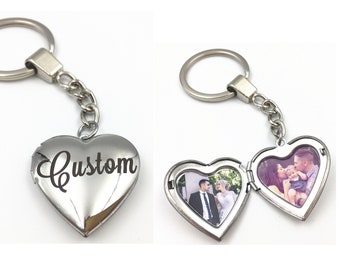 Custom Locket Keychain,Engraved Locket With Photo,Locket With Engraving,Engraved Locket,Locket Keychain Engraved,Locket Keychain With Photo