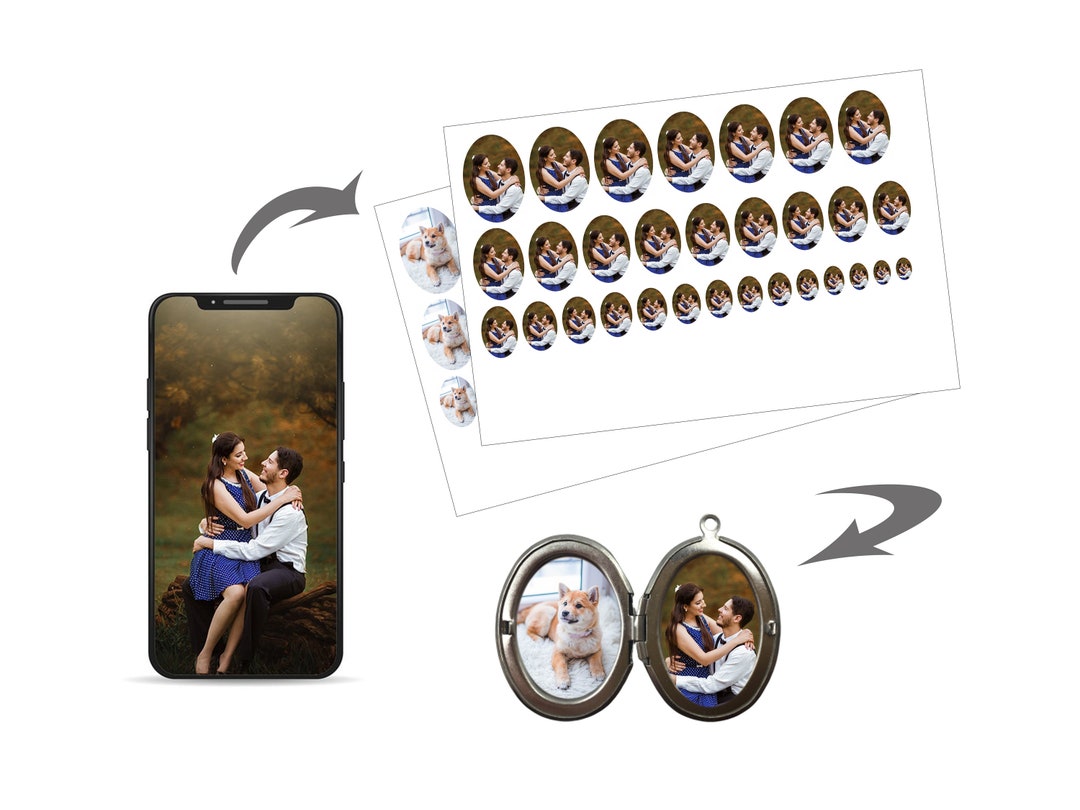 Oval Locket Photo Prints,oval Locket Pictures,photo Resize for Locket,locket Photo Prints,oval