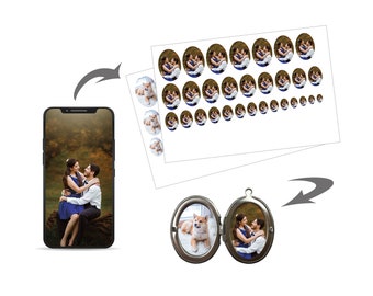 Ovale Locket Fotodrucke, Ovale Locket Bilder, Fotogröße für Locket, Locket Fotodrucke, Ovale Locket Foto, Locket Druck, Locket Foto