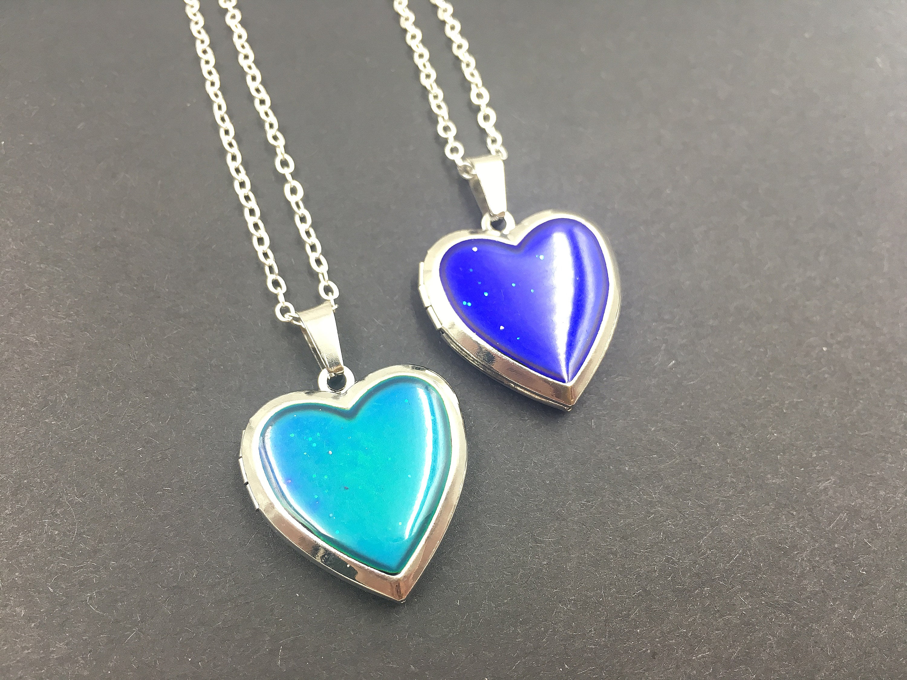 Mood locket necklace deals