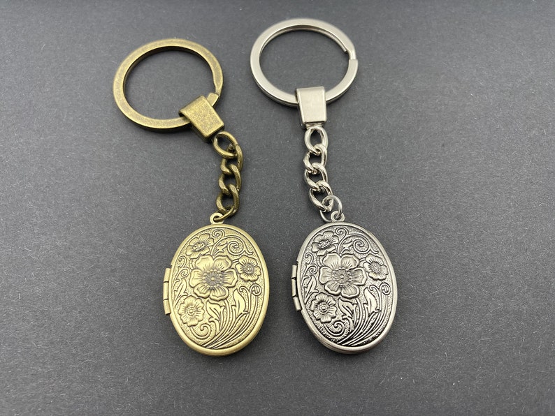 Personalized Locket Keychainlocket Keychain With Photolocket - Etsy