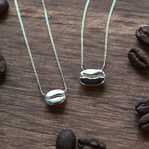 Coffee Necklace Coffee Bean Necklace 