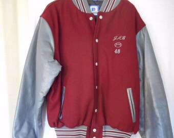 Vintage Lewistown Panthers Varsity Jacket embroidered 1948 Size XL