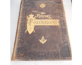 1886 Geschichte der Freimaurerei # 3 Antiquitäten Symbole Verfassungen Zoll Gould