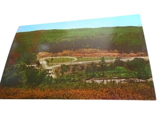 Vintage Postcard unposted Fort Littleton Interchange Turnpike PA roads
