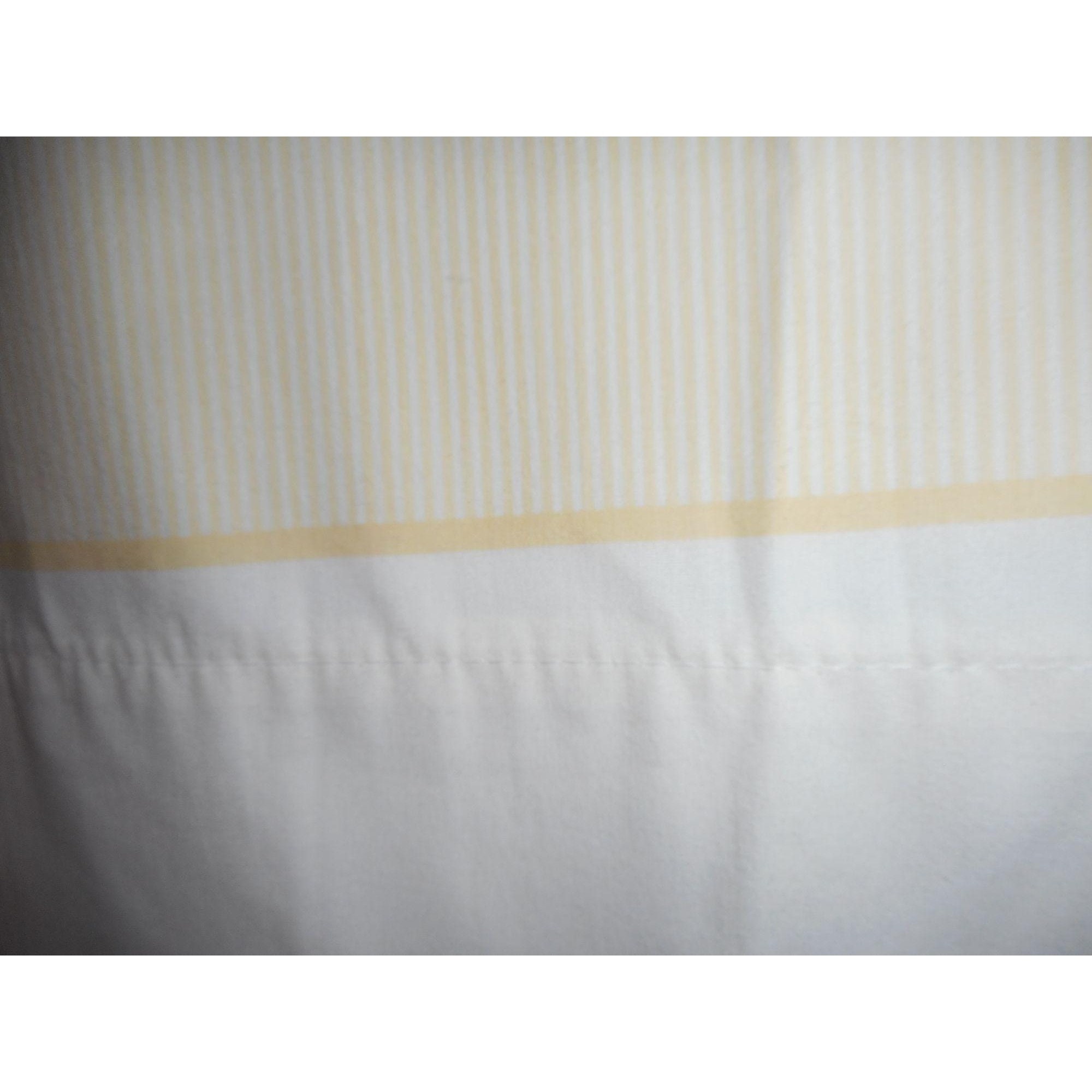 Vintage Set of 2 Wamsutta Yellow White Striped Standard Pillowcases USA