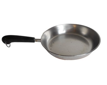Vintage Revere Ware 1801 Fondo de cobre 9 pulgadas Sartén USA Sin tapa Clinton ILL