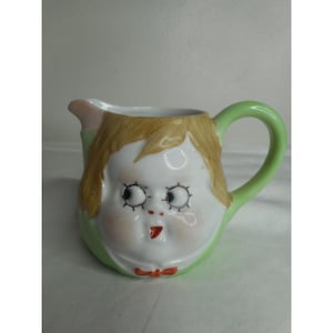 Antique Nippon Creamer Anthropomorphic Googly Eyes Handpainted
