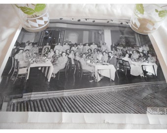 8" x 10" Photograph Photo Black White 1949 Luncheon Danville Pa State Hospital